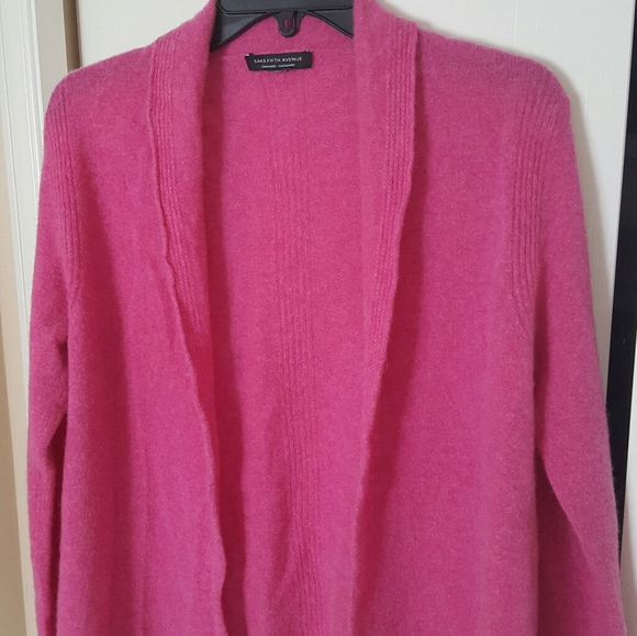 Cashmere Cardigan Saks Fifth Avenue Black Label - Picture 4 of 13